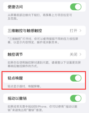 城西苹果授权维修站分享iPhone轻点无法唤醒怎么办 