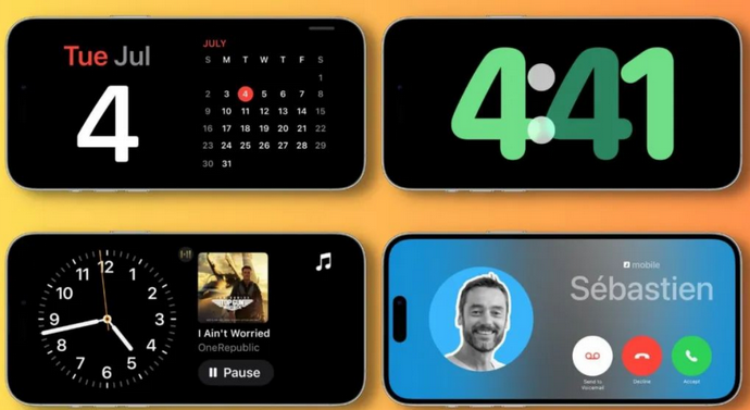 城西苹果手机维修分享iOS17横屏充电待机显示有什么好处 