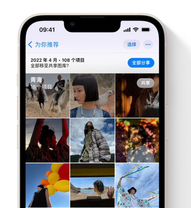 城西苹果维修网点分享在 iPhone 上使用共享图库 