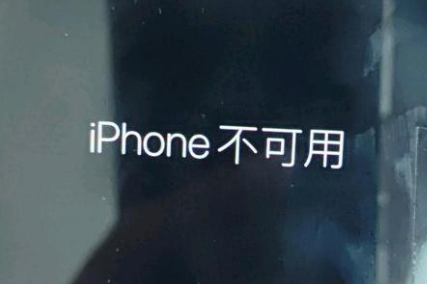 城西苹果服务网点分享锁屏界面显示“iPhone 不可用”如何解决 